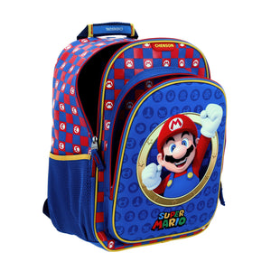 Mochila Escolar Grande Primaria Chenson Mario Bros Marsh MB65890-9