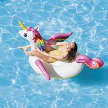 Cargar imagen en el visor de la galería, Flotador Inflable Unicornio Montable Piscina Intex 57561
