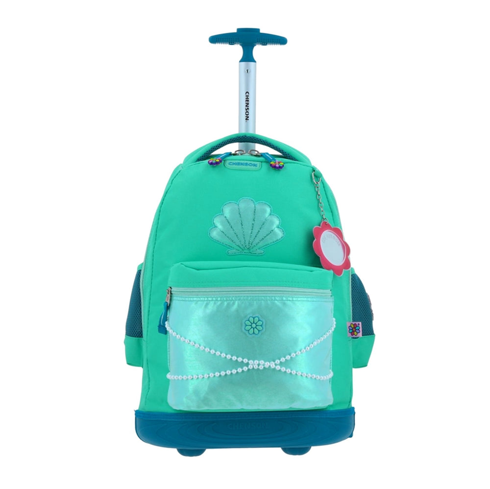 Mochila Ruedas Primaria Chenson Baston Sirena SHELLISH Happy Girl