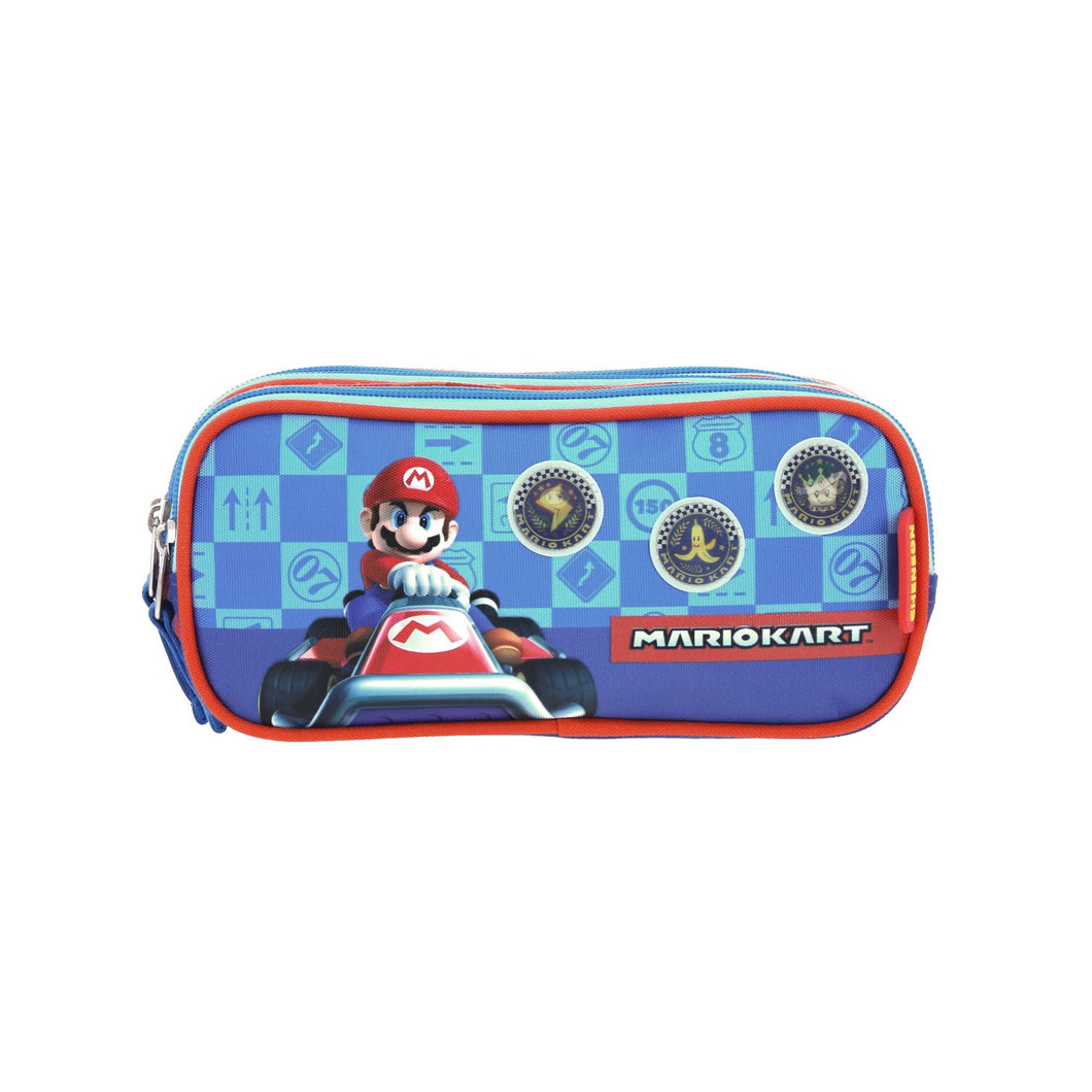 Lapicera Estuche Triple Chenson Mario Bros Kart Prais MB66313-R