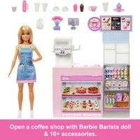Barbie Muñeca En La Cafetería con Accesorios Mattel HXN94