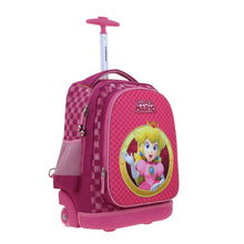 Cargar imagen en el visor de la galería, Mochila Escolar Grande Con Ruedas Y Luces Led Chenson Mario Bros Peach MB70734-P Barb

