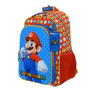 Set Chenson Mochila Lonchera Lapicera Para Niño Escolar Primaria Mario Bros Amenta MB65960