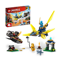 LEGO Ninjago 71798 Batalla por el Dragón Bebé de NYA y Arin 157 Piezas
