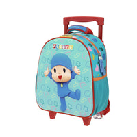 Mochila Con Ruedas Chica Chenson Preescolar Kinder Pocoyo Hapoc PY65691-G
