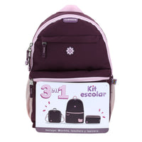 Set Kit Mochila Grande Lonchera y Lapicera Chenson Keti HG70772-M
