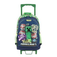 Cargar imagen en el visor de la galería, Mochila Chenson Ruedas Niño Escolar Primaria Minecraft Bansk MC65992-9 Carro de Fabrica
