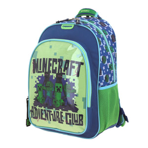 Set Chenson Mochila Lonchera Lapicera Para Niño Escolar Primaria Minecraft Plore MC66294-9