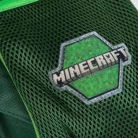 Mochila Chica Chenson Preescolar Kinder Minecraft Creeper Texturizado Mc65588-g Coleccion Brock Color Verde Diseño De La Tela Mc65772-9
