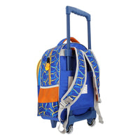 Mochila Con Ruedas Dragon Ball Sayayin Blue Yadatex

