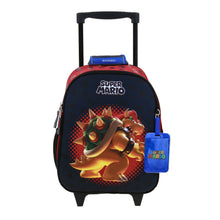 Cargar imagen en el visor de la galería, Mochila Chica Kinder Con Ruedas Chenson Mario Bros Bowser MB70208-3 Bowie
