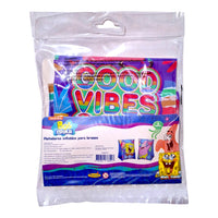 Par de Flotis Inflable Salvavidas Brazo Flotador Bob Esponja T380375 Importacion
