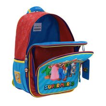 Cargar imagen en el visor de la galería, Set de Mochila Lonchera Lapicera Para Niño Escolar Primaria Mario Bros  SQUAT MB66368
