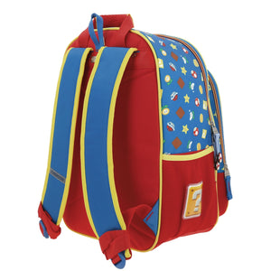 Set Chenson Mochila Lonchera Lapicera Para Niño Escolar Primaria Mario Bros Mush MB66259