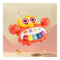 CYC Piano Cangrejo Para bebe con Luz y Sonido Didactico Juguete de Importación HE0535
