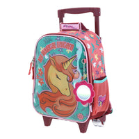 Mochila Chica Chenson Ruedas Niña Escolar Kinder  Happy Girl Manico HG66240-P
