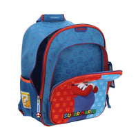 Mochila Escolar Grande Primaria Chenson Mario Bros Dulp MB66078-9
