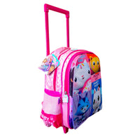 FM Mochila Ruedas Chica kinder Preescolar La Casa de Gabby Book GB204K35WH
