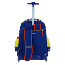 Cargar imagen en el visor de la galería, Set Mochila Ruedas Baston Lonchera Lapicera Luz Niño Escolar Primaria Carro de Fabrica Mario Bros Powp MB66310
