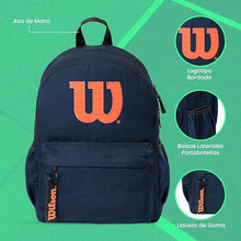 Cargar imagen en el visor de la galería, Mochila Grande Wilson Juvenil Azul WLS096-BP239B
