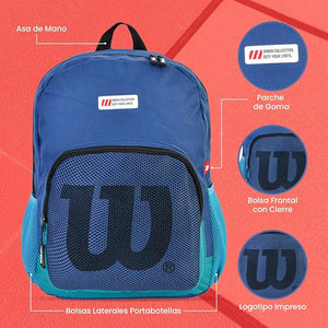 Mochila Grande Wilson Juvenil Azul WLS099-BP340A