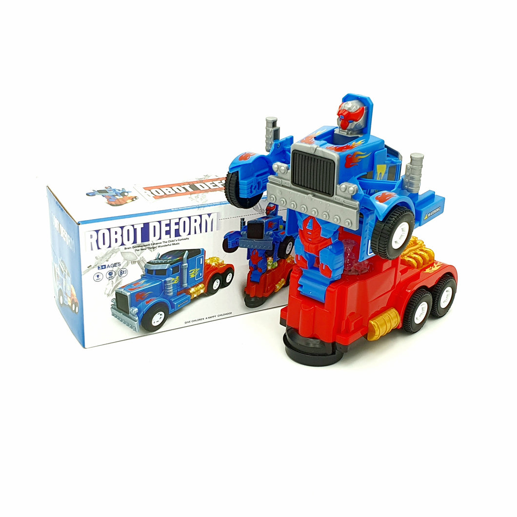 Camion Robot Con Sonido y Transformable Juguete de Importación HT99815